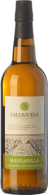 8,95 € Бесплатная доставка | Креплёное вино Callejuela D.O. Manzanilla-Sanlúcar de Barrameda Андалусия Испания Palomino Fino 75 cl