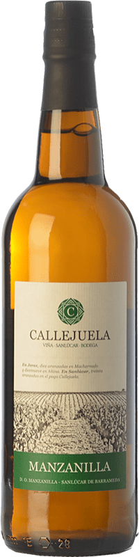 11,95 € Бесплатная доставка | Крепленое вино Callejuela Manzanilla Madura D.O. Manzanilla-Sanlúcar de Barrameda Андалусия Испания Palomino Fino бутылка 75 cl