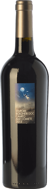 22,95 € Free Shipping | Red wine Campo alle Comete Rosso Stupore D.O.C. Bolgheri Tuscany Italy Merlot, Syrah, Cabernet Sauvignon, Petit Verdot Bottle 75 cl