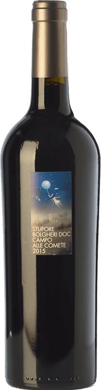 23,95 € Free Shipping | Red Wine Campo alle Comete Stupore D.O.C. Bolgheri Tuscany Italy Merlot, Syrah — Shiraz, Cabernet Sauvignon, Petit Verdot Bottle 75 cl