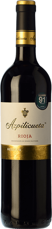 44,95 € 免费送货 | 红酒 Campo Viejo Azpilicueta 预订 D.O.Ca. Rioja 拉里奥哈 西班牙 Tempranillo, Graciano, Mazuelo 瓶子 Magnum 1,5 L