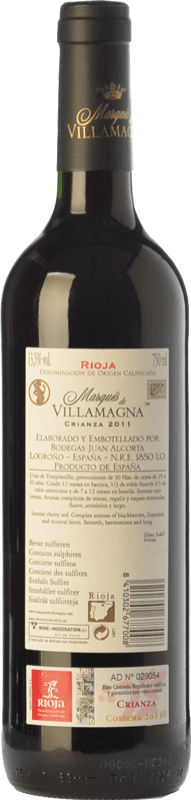 8,95 € Free Shipping | Red wine Campo Viejo Marqués de Villamagna Crianza D.O.Ca. Rioja The Rioja Spain Tempranillo Bottle 75 cl