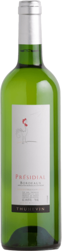 8,95 € Envío gratis | Vino blanco Jean-Luc Thunevin Presidial Thunevin A.O.C. Bordeaux Burdeos Francia Sauvignon Blanca, Sauvignon Gris Botella 75 cl