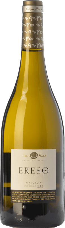15,95 € Kostenloser Versand | Weißwein Can Rich Ereso Crianza — Kurze Fassreifung I.G.P. Vi de la Terra de Ibiza Balearen Spanien Chardonnay Eco — Biologisch Flasche 75 cl