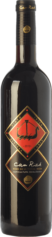 7,95 € Free Shipping | Red wine Can Rich Roble I.G.P. Vi de la Terra de Ibiza Balearic Islands Spain Tempranillo, Merlot Bottle 75 cl
