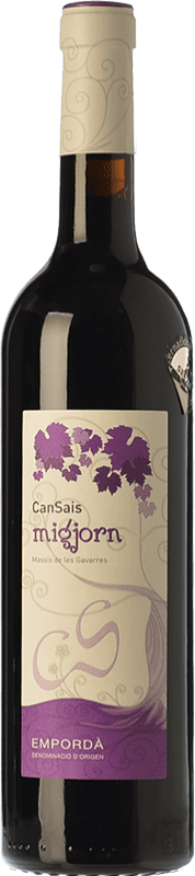 7,95 € Free Shipping | Red wine Can Sais Migjorn Young D.O. Empordà Catalonia Spain Tempranillo, Merlot, Syrah, Grenache, Carignan, Cabernet Franc Bottle 75 cl