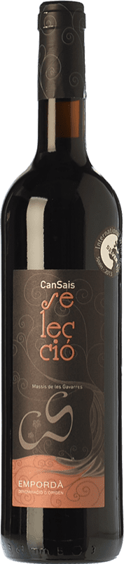 17,95 € Free Shipping | Red wine Can Sais Selecció Aged D.O. Empordà Catalonia Spain Tempranillo, Merlot, Grenache Bottle 75 cl
