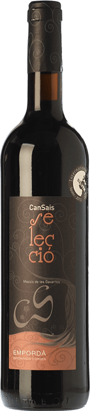 19,95 € Free Shipping | Red wine Can Sais Selecció Aged D.O. Empordà Catalonia Spain Tempranillo, Merlot, Grenache Bottle 75 cl