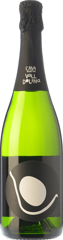 9,95 € 免费送货 | 白起泡酒 Can Tutusaus Vall Dolina Brut Nature 预订 D.O. Cava 加泰罗尼亚 西班牙 Macabeo, Xarel·lo, Chardonnay, Parellada 瓶子 Magnum 1,5 L