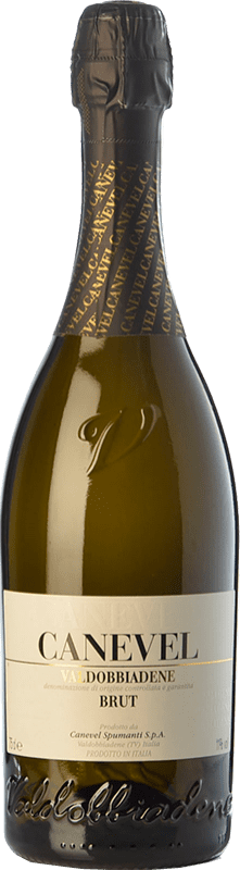 13,95 € 免费送货 | 白起泡酒 Canevel 香槟 D.O.C.G. Prosecco di Conegliano-Valdobbiadene 特雷维索 意大利 Glera 瓶子 75 cl
