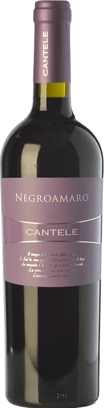 9,95 € Free Shipping | Red wine Cantele I.G.T. Salento Campania Italy Negroamaro Bottle 75 cl