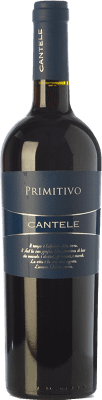 10,95 € Kostenloser Versand | Rotwein Cantele I.G.T. Salento Kampanien Italien Primitivo Flasche 75 cl