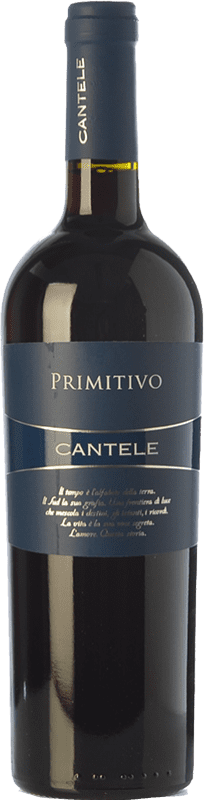 11,95 € Free Shipping | Red Wine Cantele I.G.T. Salento Campania Italy Primitivo 75 cl