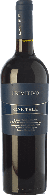 11,95 € Spedizione Gratuita | Vino rosso Cantele I.G.T. Salento Campania Italia Primitivo Bottiglia 75 cl