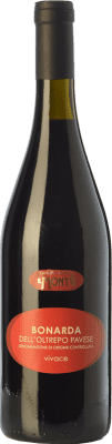 10,95 € Free Shipping | Red Sparkling Wine Cantina Storica di Montù Beccaria Frizzante — Semi-Sparkling D.O.C. Oltrepò Pavese Lombardia Italy Bonarda Bottle 75 cl