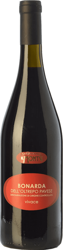 10,95 € Free Shipping | Red sparkling Cantina Storica di Montù Beccaria Bonarda Frizzante D.O.C. Oltrepò Pavese Lombardia Italy Croatina Bottle 75 cl