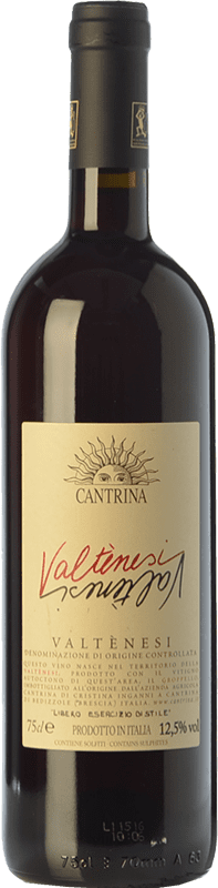 13,95 € Kostenloser Versand | Rotwein Cantrina Valtènesi D.O.C. Garda Lombardei Italien Groppello Flasche 75 cl