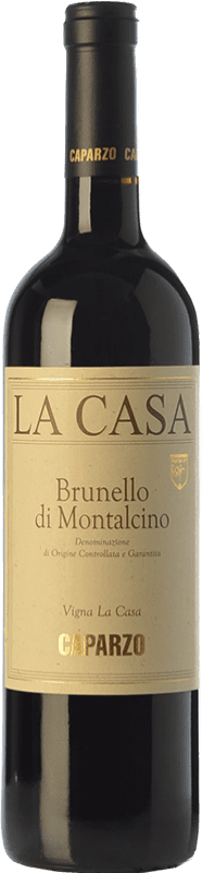 75,95 € Бесплатная доставка | Красное вино Caparzo La Casa D.O.C.G. Brunello di Montalcino Тоскана Италия Sangiovese бутылка 75 cl