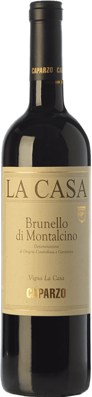 73,95 € Бесплатная доставка | Красное вино Caparzo La Casa D.O.C.G. Brunello di Montalcino Тоскана Италия Sangiovese — Санджовезе Бутылка 75 cl