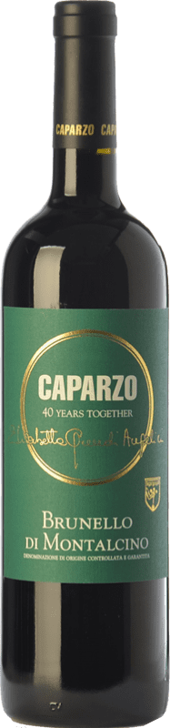 46,95 € Бесплатная доставка | Красное вино Caparzo D.O.C.G. Brunello di Montalcino Тоскана Италия Sangiovese — Санджовезе Бутылка 75 cl