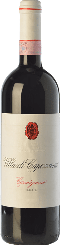 44,95 € Free Shipping | Red Wine Capezzana Villa Selection D.O.C.G. Carmignano Tuscany Italy Cabernet Sauvignon, Sangiovese Eco — Organic Bottle 75 cl