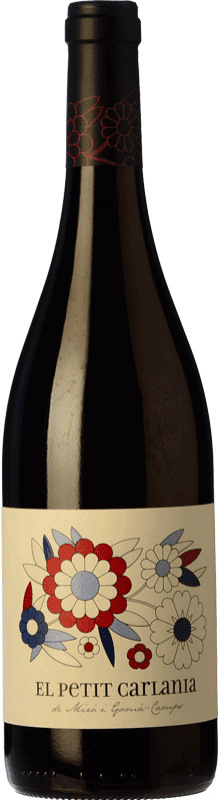 13,95 € Free Shipping | Red wine Carlania Petit Joven D.O. Conca de Barberà Catalonia Spain Trepat Bottle 75 cl