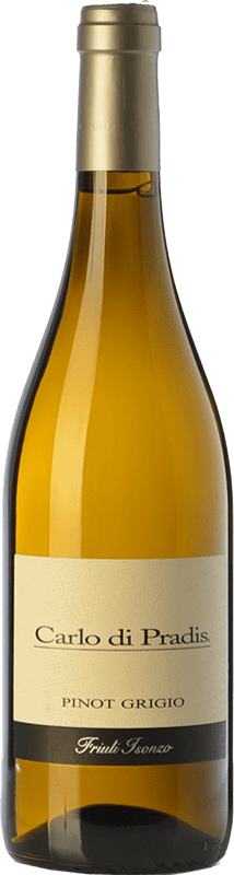 15,95 € Kostenloser Versand | Weißwein Carlo di Pradis Pinot Grigio D.O.C. Friuli Isonzo Friaul-Julisch Venetien Italien Pinot Grau Flasche 75 cl