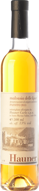 34,95 € Spedizione Gratuita | Vino dolce Hauner Passito D.O.C. Malvasia delle Lipari Sicilia Italia Corinto, Malvasia delle Lipari Bottiglia Medium 50 cl