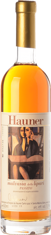 59,95 € Kostenloser Versand | Süßer Wein Hauner Passito Reserve D.O.C. Malvasia delle Lipari Sizilien Italien Corinto, Malvasia delle Lipari Medium Flasche 50 cl