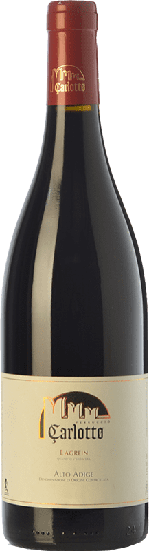 28,95 € Kostenloser Versand | Rotwein Carlotto D.O.C. Alto Adige Trentino-Südtirol Italien Lagrein Flasche 75 cl