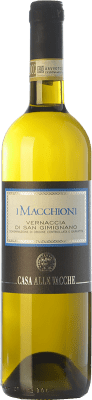 13,95 € Бесплатная доставка | Белое вино Casa alle Vacche I Macchioni D.O.C.G. Vernaccia di San Gimignano Тоскана Италия Vernaccia бутылка 75 cl