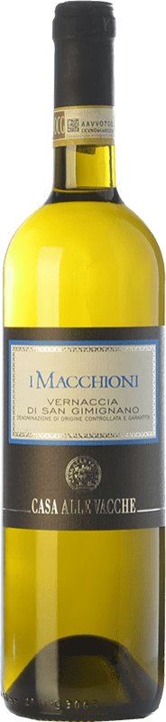 13,95 € Бесплатная доставка | Белое вино Casa alle Vacche I Macchioni D.O.C.G. Vernaccia di San Gimignano Тоскана Италия Vernaccia бутылка 75 cl