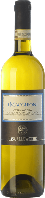 14,95 € Envío gratis | Vino Blanco Casa alle Vacche I Macchioni D.O.C.G. Vernaccia di San Gimignano Toscana Italia Vernaccia 75 cl