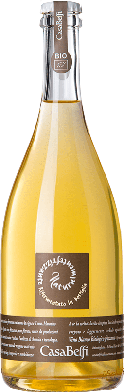 17,95 € Kostenloser Versand | Weißer Sekt Casa Belfi Colfondo I.G.T. Veneto Venetien Italien Glera Eco — Biologisch Flasche 75 cl