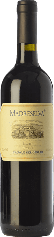 23,95 € Бесплатная доставка | Красное вино Casale del Giglio Madreselva I.G.T. Lazio Лацио Италия Merlot — Мерло, Cabernet Sauvignon — Каберне Совиньон, Petit Verdot Бутылка 75 cl