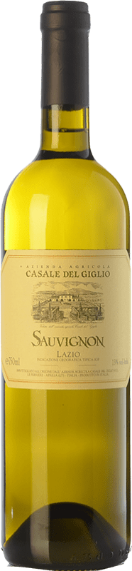 12,95 € Envio grátis | Vinho branco Casale del Giglio I.G.T. Lazio Lácio Itália Sauvignon Garrafa 75 cl