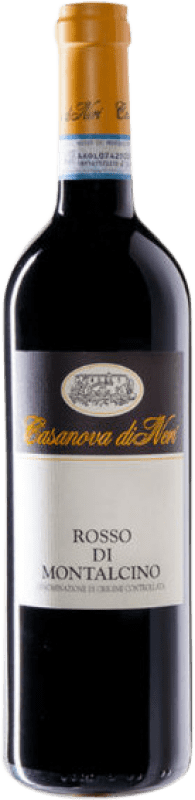 25,95 € Free Shipping | Red wine Casanova di Neri D.O.C. Rosso di Montalcino Tuscany Italy Sangiovese Bottle 75 cl