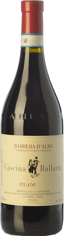 14,95 € Envío gratis | Vino tinto Cascina Ballarin Pilade D.O.C. Barbera d'Alba Piemonte Italia Barbera Botella 75 cl