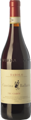 32,95 € Free Shipping | Red wine Cascina Ballarin Tre Ciabot D.O.C.G. Barolo Piemonte Italy Nebbiolo Bottle 75 cl