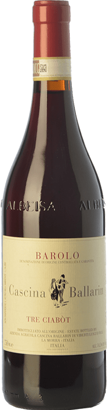 33,95 € Free Shipping | Red wine Cascina Ballarin Tre Ciabot D.O.C.G. Barolo Piemonte Italy Nebbiolo Bottle 75 cl