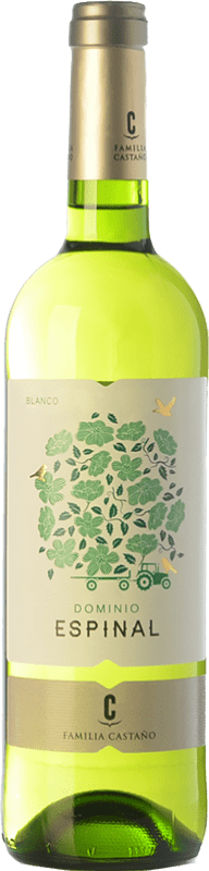 6,95 € Envoi gratuit | Vin Blanc Castaño Dominio de Espinal D.O. Yecla Région de Murcie Espagne Macabeo — Macabeu Bouteille 75 cl