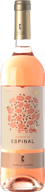 4,95 € Envío gratis | Vino rosado Castaño Dominio de Espinal Joven D.O. Yecla Región de Murcia España Macabeo Botella 75 cl