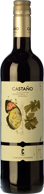 8,95 € Kostenloser Versand | Rotwein Castaño Ecológico Jung D.O. Yecla Region von Murcia Spanien Monastrell Flasche 75 cl
