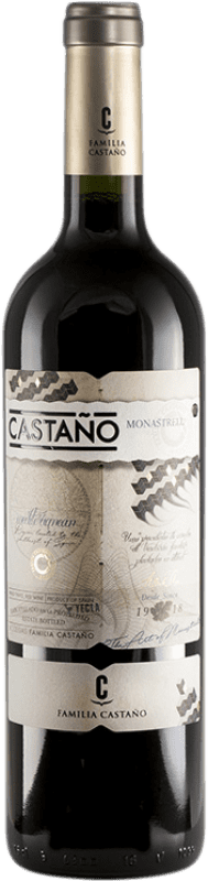 8,95 € Бесплатная доставка | Красное вино Castaño молодое D.O. Yecla Регион Мурсия Испания Monastrell — Монастрель Бутылка 75 cl