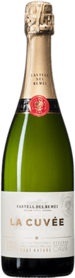 12,95 € 免费送货 | 白起泡酒 Castell del Remei Brut Nature 年轻的 D.O. Cava 加泰罗尼亚 西班牙 Macabeo, Xarel·lo, Chardonnay, Parellada 瓶子 75 cl