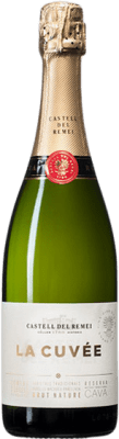 13,95 € 免费送货 | 白起泡酒 Castell del Remei Brut Nature — 天然干型起泡酒 Cuvée D.O. Cava 加泰罗尼亚 西班牙 Macabeo — 马卡贝奥, Xarel·lo — 哈雷洛, Chardonnay — 莎当妮, Parellada — 帕雷利亚达 75 cl