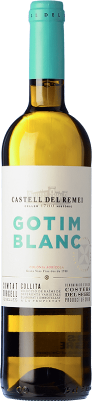 8,95 € Envío gratis | Vino blanco Castell del Remei Gotim Blanc D.O. Costers del Segre Cataluña España Macabeo, Sauvignon Blanca Botella 75 cl