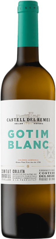 9,95 € Бесплатная доставка | Белое вино Castell del Remei Gotim Blanc D.O. Costers del Segre Каталония Испания Macabeo, Sauvignon White бутылка 75 cl