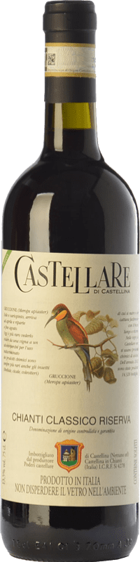 34,95 € 免费送货 | 红酒 Castellare di Castellina 预订 D.O.C.G. Chianti Classico 托斯卡纳 意大利 Sangiovese, Canaiolo 瓶子 75 cl
