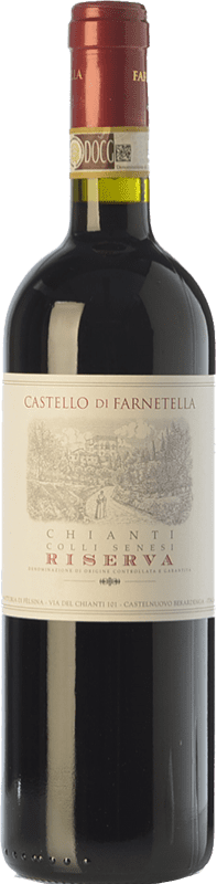16,95 € 免费送货 | 红酒 Castello di Farnetella 预订 D.O.C.G. Chianti 托斯卡纳 意大利 Merlot, Cabernet Sauvignon, Sangiovese 瓶子 75 cl